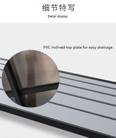 Auvent rétractable extérieur en aluminium avec cadre de raisin auvent haut et bas pare-soleil pour piscine, jardin, terrasse ou pavillon