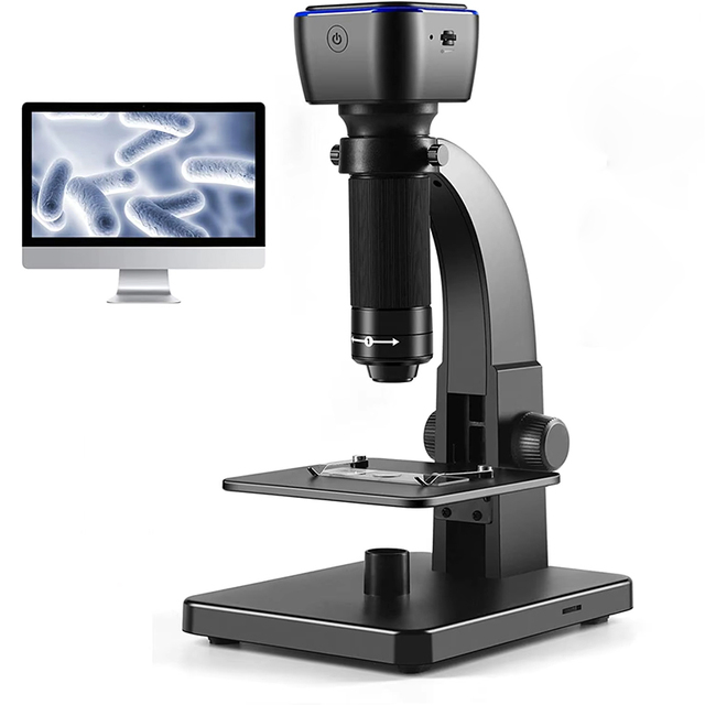 Wifi Digital Microscope Dual Lens 2000X Biological Microscope With 11 LEDs Support IOS Android PC for School Home Education