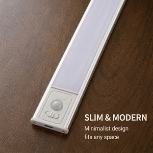 Smart Under Cabinet <b>LED</b> <b>Light</b> Rechargeable Motion <b>Sensor</b> Closet Kitchen <b>Light</b> Aluminum Body Type-C - Product Image 5
