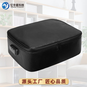 Sac de rangement ignifuge pour documents, 36x27x10cm, noir, étanche, multifonctionnel, pour le bureau et les voyages - Product Image 4