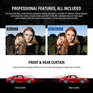 Flash <span class=keywords><strong>Godox</strong></span> V1mid TTL <span class=keywords><strong>Speedlite</strong></span> 2.4G Inalámbrico 1/8000s HSS con Cabezal Redondo para Canon, Sony, <span class=keywords><strong>Nikon</strong></span>, Fujifilm - Product Image 4