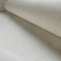 Tissu de tufting blanc brodé en coton avec support en poly pour tapis, tissu de tufting primaire pour pistolet de tufting