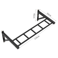 Barres parallèles multifonctionnelles réglables pour entraînement de force, barre de traction murale, équipement de fitness pour la maison, structure en acier