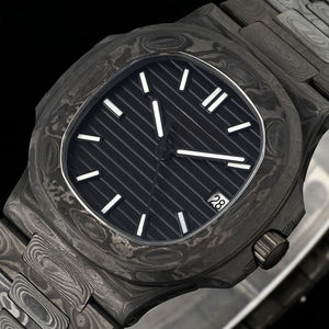 Nouvelle Montre Classique 2026 Entièrement en Fibre de Carbone Noire, Design Léger, Boîtier Octogonal 40mm, Bracelet Confortable, Style Gentleman - Product Image 2