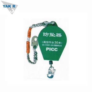 Sistema de línea de vida de detención de caídas de 20 metros autorretráctil de 150 kg con <span class=keywords><strong>eslinga</strong></span> de cuerda de alambre anticaída y polipasto de seguridad - Product Image 2