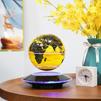 140mm doré géographie éducation magnétique lévitation terre Globe flottant monde Globe lévitation Globe maison bureau décor cadeau