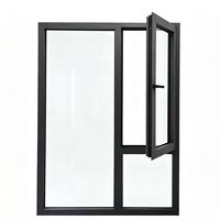 Ventana Abatible de Aluminio Personalizada de Doble Cara con Sistema de Rotura Térmica de Alta Resistencia para Proyectos de Villas