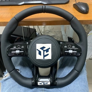 Volant de voiture en fibre de carbone pour <span class=keywords><strong>Mercedes</strong></span>-Benz Classe A, B, C, E, G, S, pour <span class=keywords><strong>AMG</strong></span> GT, <span class=keywords><strong>CL</strong></span>, SL, GL, ML, W212, W176, W213, W211, W205 - Product Image 6