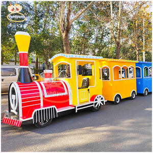 Manèges de parc d'attractions en plein air Train touristique Manèges de train de parc d'attractions Train électrique sans rail à vendre - Product Image 3