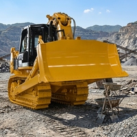 Bulldozer sur chenilles de 24 tonnes, 240 CV, grande capacité de terrassement, lame de 24 tonnes, idéal pour la remise en état des terrains montagneux