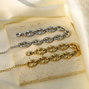Stainless Steel Geometric Hollow Oval Necklace Chain Splicing Unisex Luxury Jewelry Daily Gift - Product Image 3