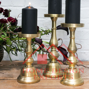 Décoration de fête Meilleure vente de bougeoirs en aluminium doré et argenté Meilleur vendeur Bougie en or Porte-pilier pour les événements de mariage - Product Image 3