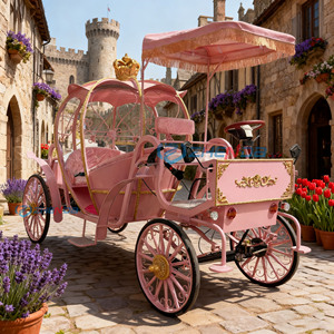 Nuevo Carruaje Eléctrico Real Rosa de Ensueño a Bajo Precio - Product Image 1