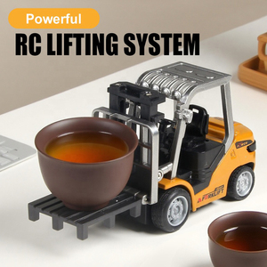 AiJH Modellini RC 1:64 di Carrelli Elevatori, Camion <span class=keywords><strong>Ribaltabile</strong></span> in Miniatura in Lega, Giocattoli Telecomandati per Costruzioni - Product Image 4