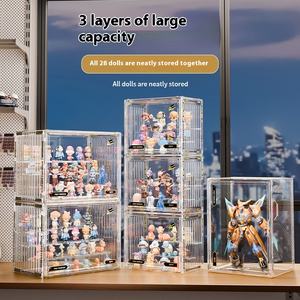 Vitrine Moderne en Acrylique Transparent, Boîte <span class=keywords><strong>de</strong></span> <span class=keywords><strong>Rangement</strong></span> Empilable Multi-Niveaux pour Figurines, Objets <span class=keywords><strong>de</strong></span> Collection et Jouets, Anti-Poussière - <span class=keywords><strong>Grande</strong></span> Vente - Product Image 4