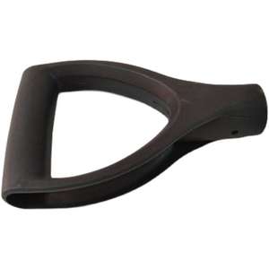 Manche de pelle robuste Fleid en stock avec noyau métallique moulé par soufflage, noir - Product Image 1