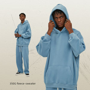 2023 Otoño/Invierno nuevo producto terciopelo suelto 350g marca de moda suéter de hombre de gran tamaño grueso con capucha marca de moda suéter de hombre - Product Image 2