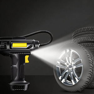 고출력 120W 무선 ABS 에어 컴프레서 40L/min 4000mAh 충전식 타이어 공기 주입기 자동 정지 LED 라이트 150psi 자동차/자전거용 - Product Image 2