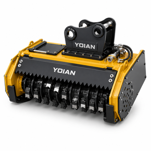 <b>Hydraulic</b> Driven Forestry Mulcher Excavator Accessory Heavy Duty Brush <b>Cutter</b> Pasture Land Clearing Tool - Product Image 3