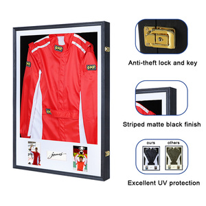 Cadre mural en <span class=keywords><strong>bois</strong></span> massif pour combinaison de <span class=keywords><strong>course</strong></span>, type boîte à ombre, avec passe-partouts photo, pour objets de collection de sport automobile - Product Image 5