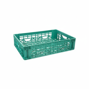 Etap KE 660 Perforated <b>Plastic</b> <b>Crate</b> Virgin HDPE Stackable Foldable Anti-Bacterial Food Grade Milk Box Yoghurt Storage Fruit - Product Image 2