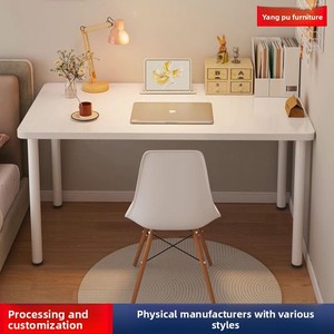 <span class=keywords><strong>Bureau</strong></span> d'ordinateur simple, petit, carré, pour maquillage, repas, travail, appartement locatif, loft, une personne, blanc, fabriqué en Chine - Product Image 2