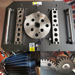 Máy uốn thép cây cơ khí gw50 380V 4Kw 6-40mm vuông thép Cây máy uốn - Product Image 6