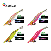 Nouveau lancement de JINGYANG: leurres de calmar de crevettes avec des traits lumineux et UV pour la pêche en eau salée