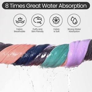 <b>Thick</b> & Oversized Knitted Quick Dry Sports <b>Towel</b> Solid Color 40x95cm High Absorbency Microfiber for Gym Fitness <b>Beach</b> - Product Image 4