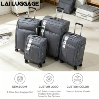 Valise à roulettes ultra-légère en tissu Oxford pour les voyageurs fréquents et les pilotes
