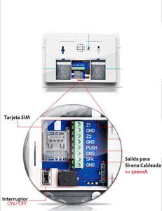 Sirena Interior Alarmas Sistemas Seguridad Einbrecher Weiß Elektrischer Piezo Innen sirene - Product Image 6