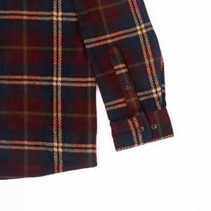 Camicie da <span class=keywords><strong>uomo</strong></span> eleganti a maniche lunghe in flanella tinta in filo, taglie forti, casual, personalizzate, all'ingrosso, per l'autunno - Product Image 5