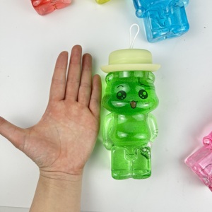 Nuevo Diseño de Juguete de Lodo Líquido con Forma de Oso y Colores Arcoíris para Niños, Kit de Slime Transparente con Purpurina y Lodo Cristalino Grande para Niños - Product Image 3
