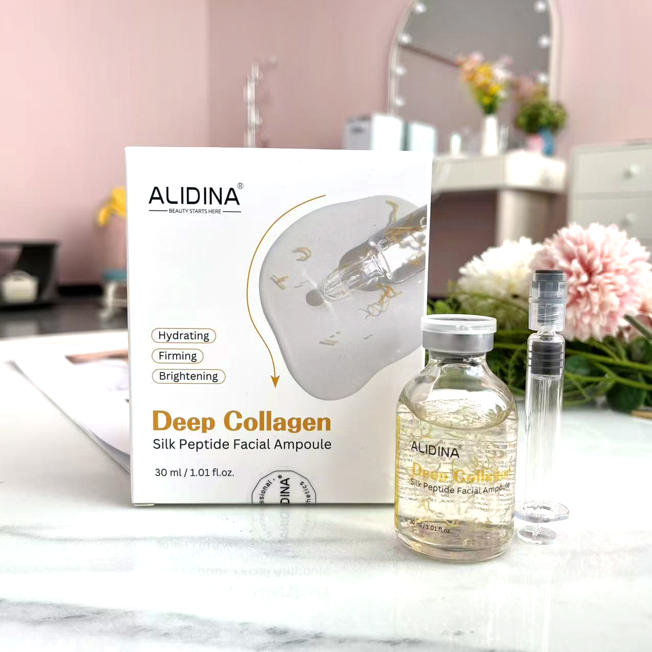 Sérum profond au collagène et aux peptides de soie