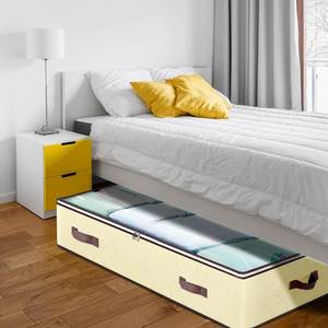 Paquete de 4 Cajas de Almacenamiento Debajo de la Cama para Ropa, Mantas, Ropa de Invierno y Zapatos - Contenedores de Almacenamiento Debajo de la Cama con Asas - Product Image 4