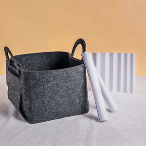 Cesta de almacenamiento de fieltro personalizada <span class=keywords><strong>Venta</strong></span> caliente respetuoso del medio ambiente fieltro bebé vivero <span class=keywords><strong>Caddy</strong></span> bolsa de almacenamiento cestas - Product Image 5