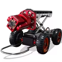 Robot d'inspection vidéo pour canalisations industrielles, caméra PTZ avec carte SD CMOS pour grandes conduites de 200 mm à 2000 mm