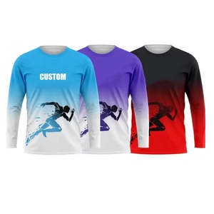 Camiseta Deportiva para Hombre con Impresión Completa, Personalizada para Maratón, Poliéster, Sublimación Completa, Impresión 3D, Manga Larga - Product Image 2