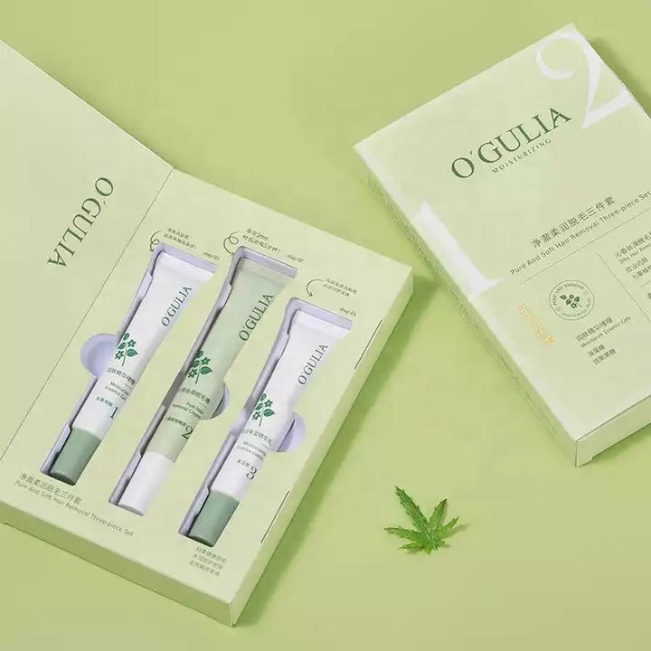 Индивидуальный Логотип, Женский Перманентный безболезненный крем для удаления волос на лице, крем для удаления волос на лице и теле, набор частных частей