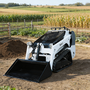 Hot Sale Cheap Price <strong>Skid</strong> <strong>Steer</strong> Wheel/ Track <strong>Mini</strong> <strong>Skid</strong> <strong>Steer</strong> <strong>Loader</strong> With Stump Grinder Attachments - Product Image 2