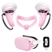 Aksesori Klip Silikon Tahan Lama Berkabel 7in1 VR untuk Casing Silikon 3S Penutup Pelindung untuk Tutup Lensa Headset VR