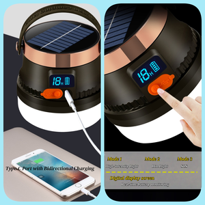 OTC S909 светодиодный светильник на солнечной батарее для наружного кемпинга - Product Image 3