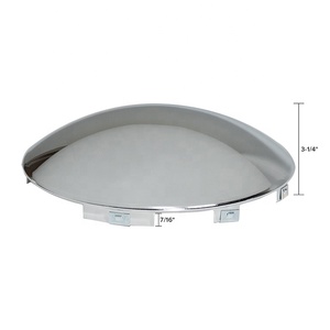 Ninetin trupro 8-ks \ "فولاذ Hubcap Center أمامي كروم x \" شفاه 6 فتحات على شكل قبة نمط دفع لأغطية عجلات الشاحنات شبه - Product Image 4