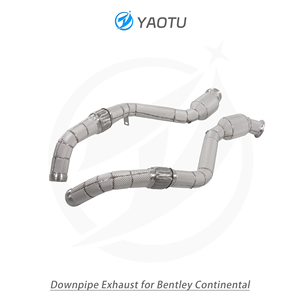 YT động cơ tiêu đề downpipe cho Bentley Continental GT 4.0tt/6.0tt 2020 2024 miễn phí dòng chảy SS304 thẳng ống xả <span class=keywords><strong>muffler</strong></span> - Product Image 5