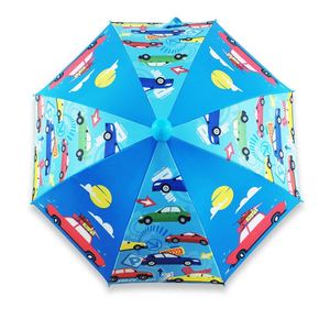 Parapluies d'extérieur automatiques colorés pour enfants, imperméables, à motif de dessin animé mignon, en gros, en stock transfrontalier - Product Image 4