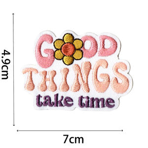 Parches Bordados Termoadhesivos con Frases de Estilo Bohemio, Ecológicos, con Temática de Crecimiento Motivacional, para Gorras - Product Image 4