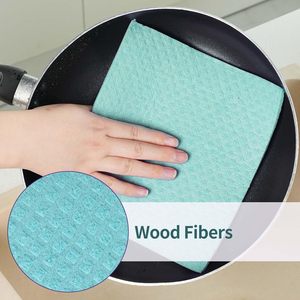 Swedish Dishcloths Reusable Square Kitchen Cleaning Sponge <b>Biodegradable</b> 70% Cellulose 30% Cotton Custom Logo - Product Image 4