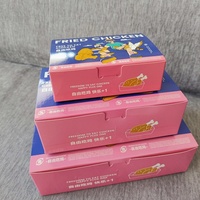 Boîtes en carton personnalisées pour hamburgers, frites, poulet et sushis avec poignée et doublure, emballage jetable pour la restauration rapide