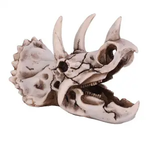 树脂/树脂恐龙 Triceratops 仿制头骨模型模拟骨架家庭办公室显示装饰