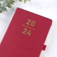 Cahier d'agenda A4 A5 en cuir PU fabricant de carnets de journal à couverture rigide avec logo personnalisé avec marque-page ruban